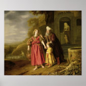 The Expulsion of Hagar and Ishmael, c.1644 Poster (Voorkant)