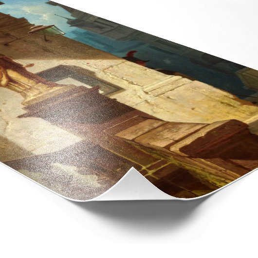 The Eye of the Law, Justice by Carl Spitzweg Foto Afdruk (Hoek)