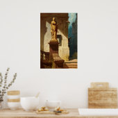 The Eye of the Law, Justice by Carl Spitzweg Poster (Keuken)