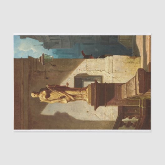 The Eye of the Law, Justice by Carl Spitzweg Tissuepapier (Voorkant)