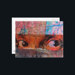 The Eyes junk journal Collage Briefkaart<br><div class="desc">A mixed media collage made and photographed by Angelandspot in the year 2026 with vintage images from magazines and textbooks</div>