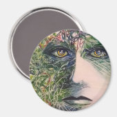 The Eyes - originele moderne kunst Magneet (Voorkant / Achterkant)