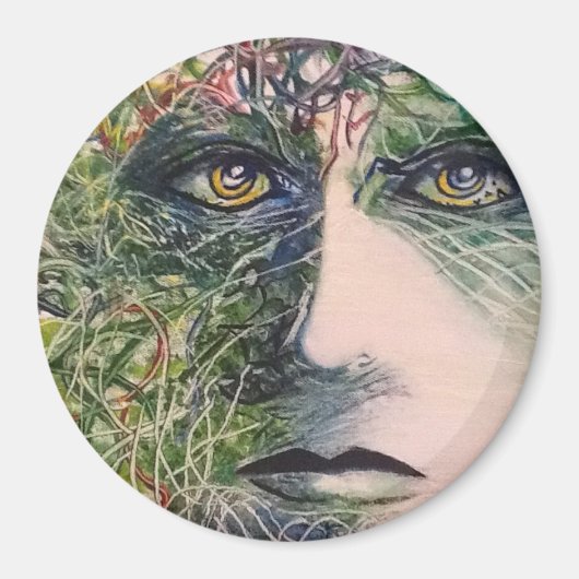 The Eyes - originele moderne kunst Magneet (Voorkant)