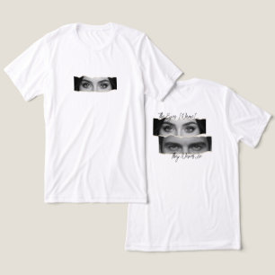 The Eyes They Never Lie Aangepaste naam en ogen Tri-Blend Shirt