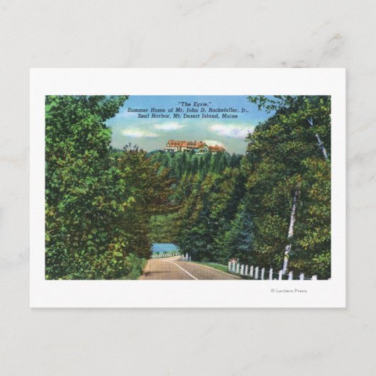 The Eyrie, John D Rockefeller Jr Home Briefkaart (Voorkant)