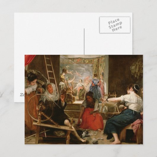 The Fable of Arachne, or The Spinners, c.1657 (oil Briefkaart (Voorkant / Achterkant)