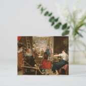 The Fable of Arachne, or The Spinners, c.1657 (oil Briefkaart (Staand voorkant)