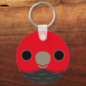 The face of a male Gang-gang cockatoo Sleutelhanger (Voorkant)