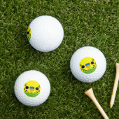 The face of a normal male budgie golfballen (Insitu Gras)