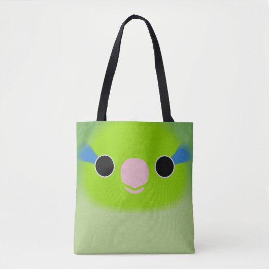 The face of a normal male Pacific parrotlet Tote Bag (Voorkant)
