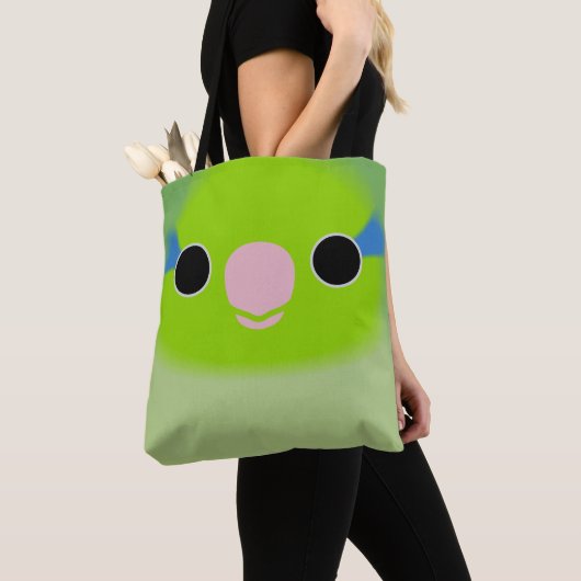 The face of a normal male Pacific parrotlet Tote Bag (Dichtbij)
