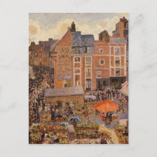 The Fair, Dieppe Sunny Aftermiddag Camille Pissarr Briefkaart