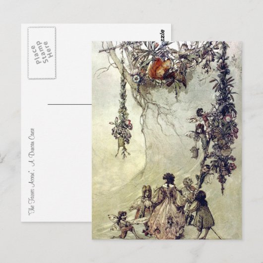 "The Fairies Accent" Briefkaart (Voorkant / Achterkant)