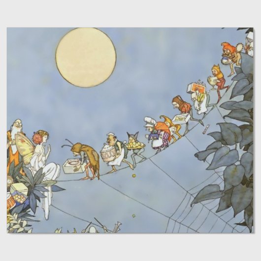 "The Fairies Birthday" van Heath Robinson Cadeaupapier (Vlak)