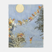 "The Fairies Birthday" van Heath Robinson Fleece Deken (Voorkant)