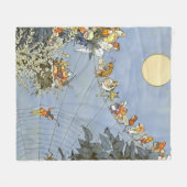 "The Fairies Birthday" van Heath Robinson Fleece Deken (Voorkant (Horizontaal))