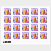 The Fairy Collection: Highland Cow Stickers (Vel)