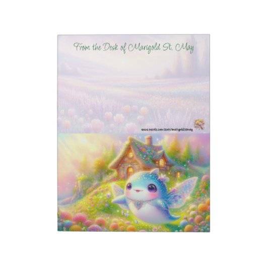 The Fairy Collection: Walvisfee Notitieblok (Linkerzijde)