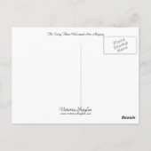 The Fairy Daar verwelkomde Hare Majesteit Briefkaart (Achterkant)