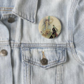 The Fairy Daar verwelkomde Hare Majesteit Ronde Button 5,7 Cm (In situ)