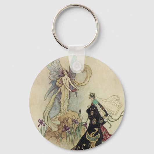 The Fairy Daar verwelkomde Hare Majesteit Sleutelhanger (Voorkant)