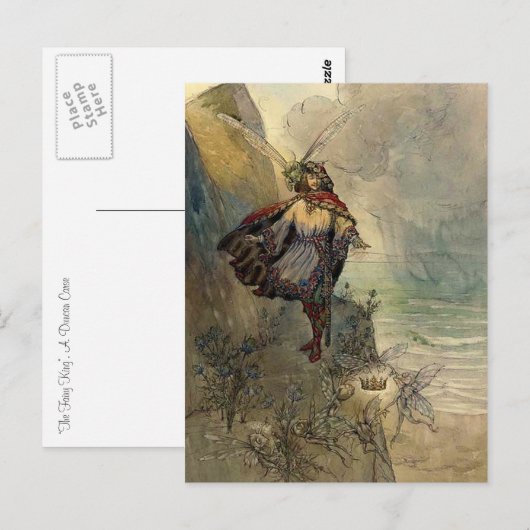 "The Fairy King" Briefkaart (Voorkant / Achterkant)