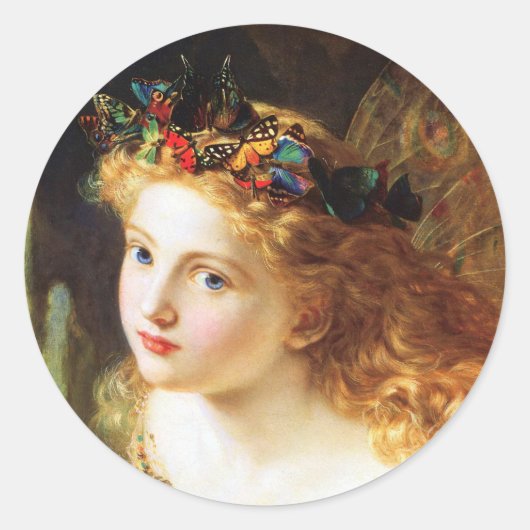 The Fairy Queen - Sophie Anderson Ronde Sticker (Voorkant)