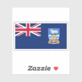 The Falkland Islands flag, Overseas Territory Sticker (Vel)