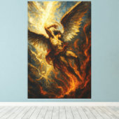 The Fall of Lucifer Canvas Afdruk (Insitu (Houten vloer))