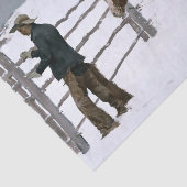 ”The Fall of the Cowboy” door Frederic Remington Tissuepapier (Detail)