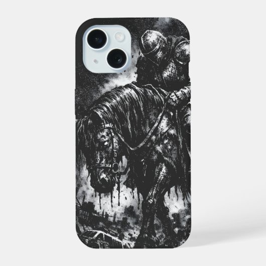 The Fallen Knight door BurnsInHell iPhone 15 Case (Achterkant)