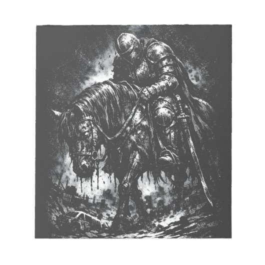 The Fallen Knight door BurnsInHell Notitieblok (Voorkant)