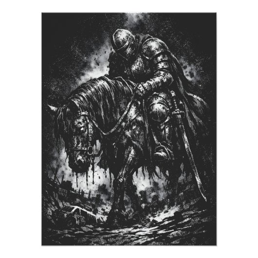 The Fallen Knight door BurnsInHell Perfect Poster (Voorkant)