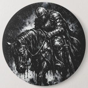 The Fallen Knight door BurnsInHell Ronde Button 6,0 Cm
