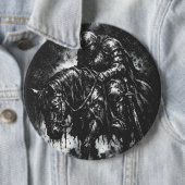 The Fallen Knight door BurnsInHell Ronde Button 6,0 Cm (In situ)