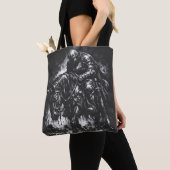 The Fallen Knight door BurnsInHell Tote Bag (Dichtbij)