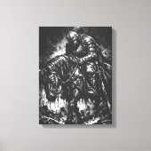 The Fallen Knight van BurnsInHell Canvas Afdruk (Voorkant)