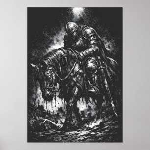 The Fallen Knight van BurnsInHell Poster