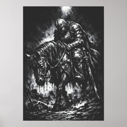 The Fallen Knight van BurnsInHell Poster (Voorkant)