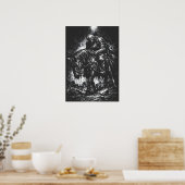 The Fallen Knight van BurnsInHell Poster (Keuken)