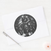 The Fallen Knight van BurnsInHell Ronde Sticker (Envelop)