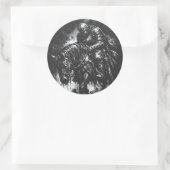 The Fallen Knight van BurnsInHell Ronde Sticker (Tas)