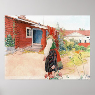The Falun Home in Zweden door Carl Larsson Poster
