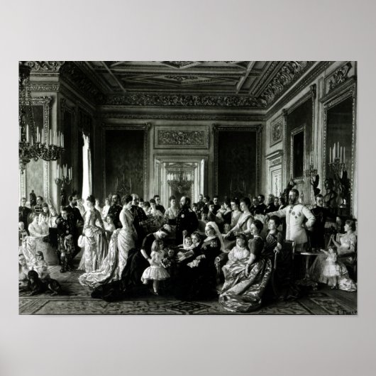 The Family of Queen Victoria, 1887 Poster (Voorkant)