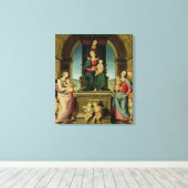 The Family of St. Anne, c.1507 Canvas Afdruk (Insitu (Houten vloer))