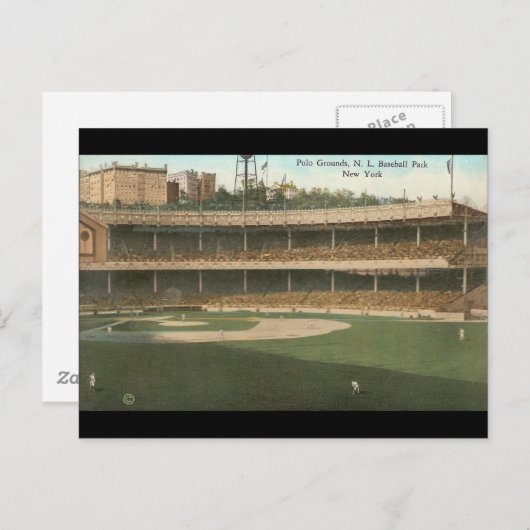 The Famous Polo Grounds Baseball Park, New York Briefkaart (Voorkant / Achterkant)