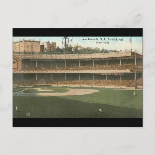 The Famous Polo Grounds Baseball Park, New York Briefkaart (Voorkant)