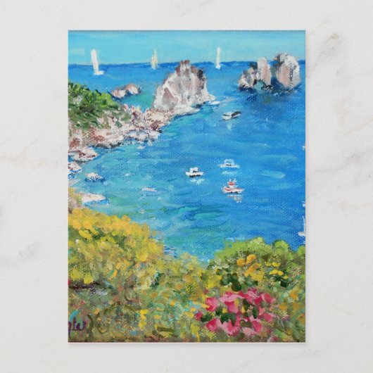 The Faraglioni Rocks - Briefkaart (Voorkant)