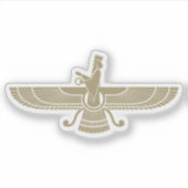 The Faravahar symbol, Iran Sticker (Voorkant)