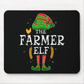 The Farmer Elf Group Matching Family Christmas Far Muismat (Voorkant)